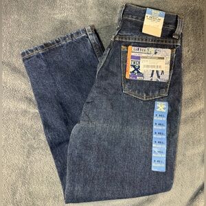 Boys Twenty X Wrangler Dark Blue Relaxed Jeans
